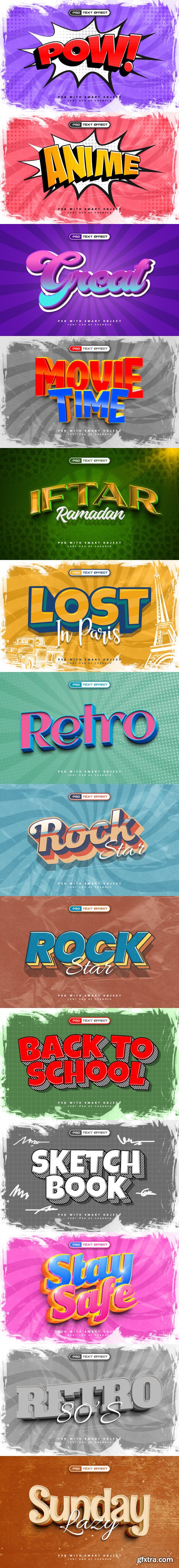 Retro style text effect