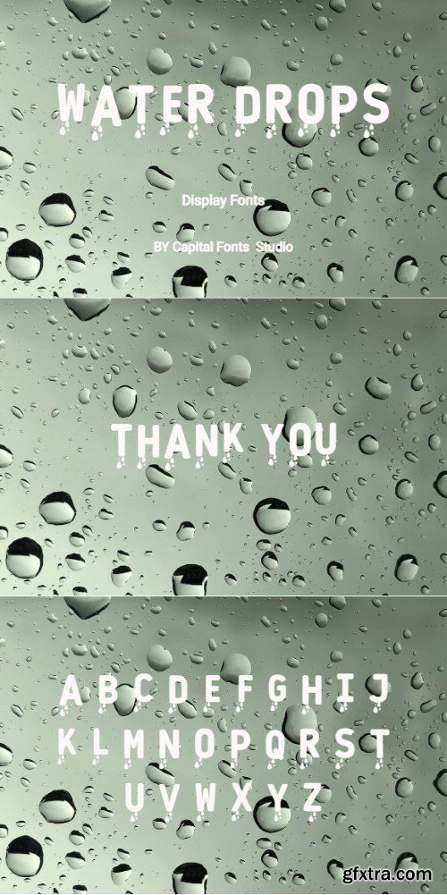 Water Drops Font