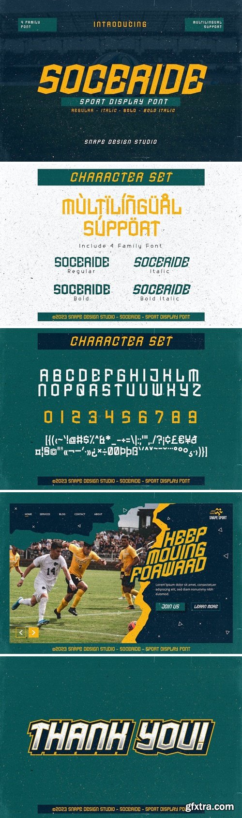 Soceride - Sport Font