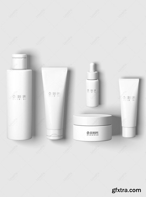 A Complete Set Of Cosmetic Packaging Display Template 400820260