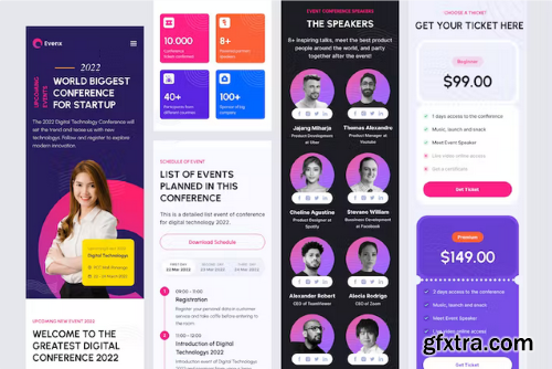 Evenx - Events Landing Page V2 Responsive