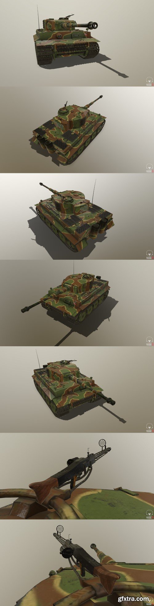 Tiger Tank E 3D Model