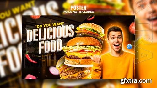 PSD food web banner template design