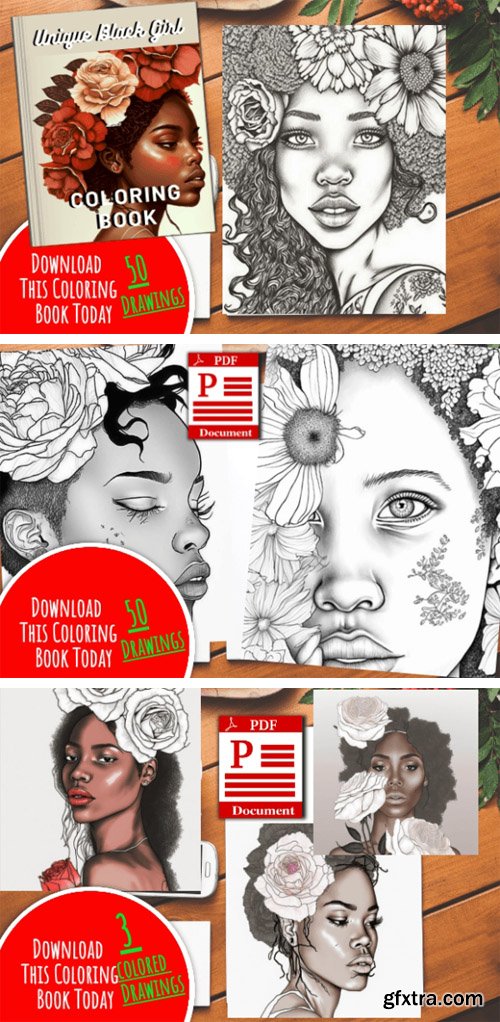 Unique Black Girl Coloring Book Pages