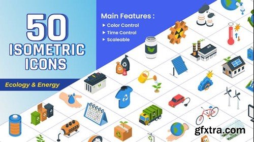 Videohive Isometric Icons - Ecology & Energy 43428238