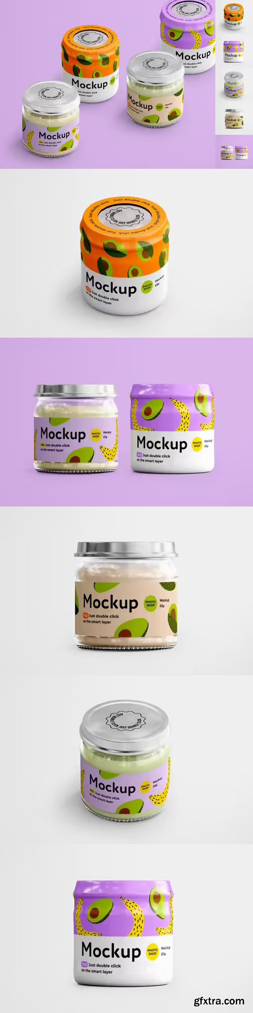 Baby Food Jar Mockup Set