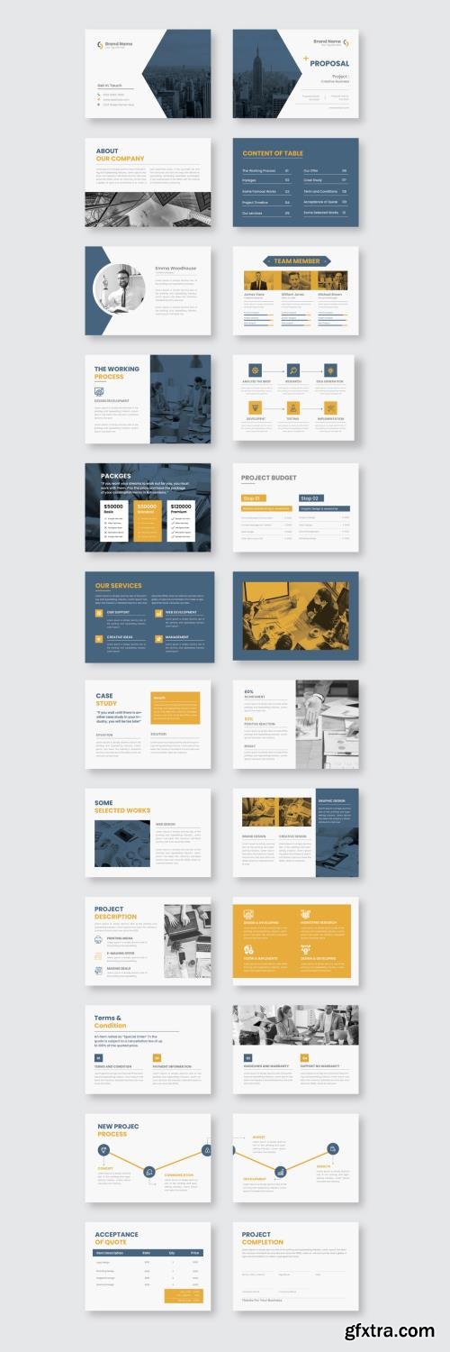 Light Gray and Yellow Proposal Layout 525673554