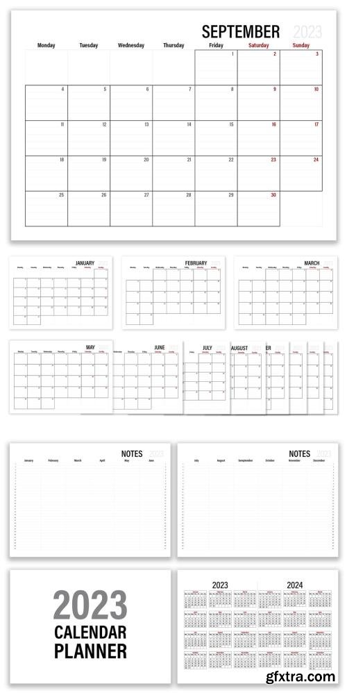 2023 Lined Calendar Scheduler 525910580