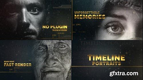 Videohive Timeline Portraits 43555660