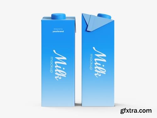 Milk Box Mockup Template 546538287