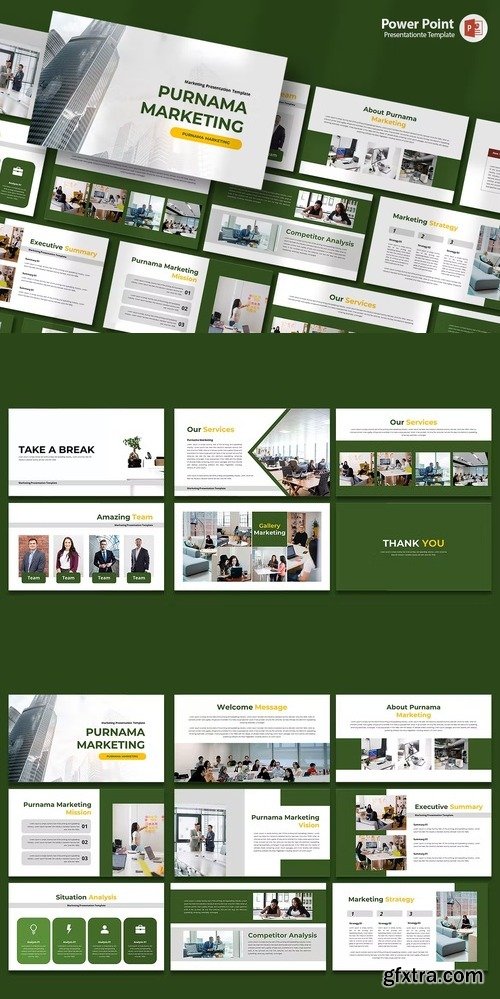 Purnama Marketing - PowerPoint Template GARNDWT