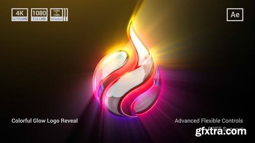 Videohive Colorful Glow Logo Reveal 43491682