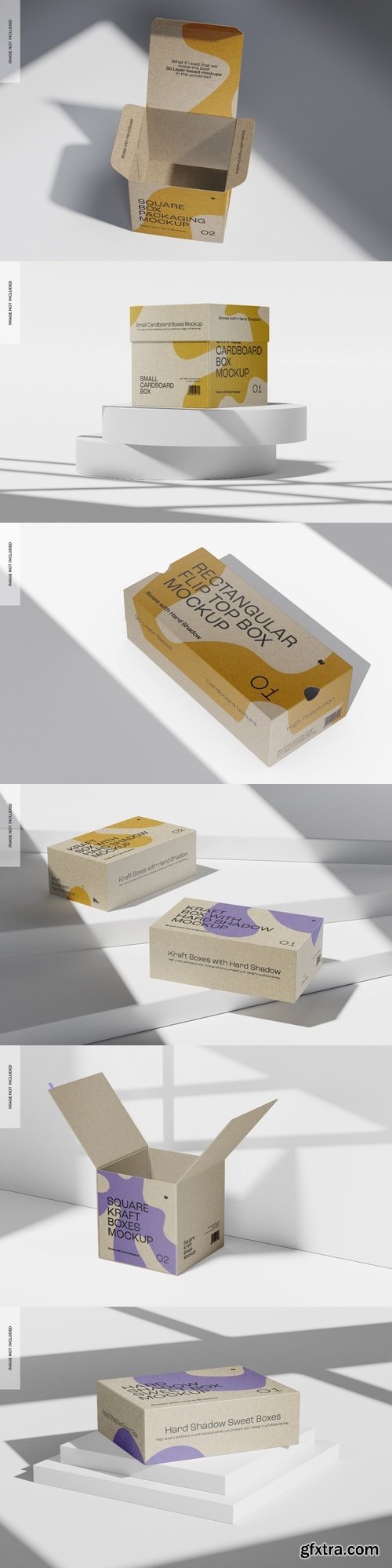 Kraft box mockup