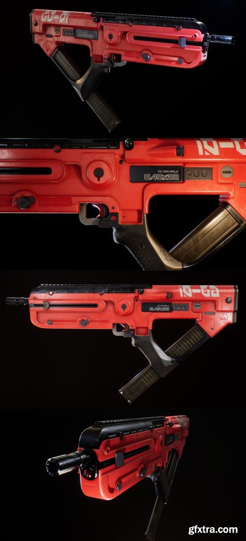 GD-01 Rifle_Antonio Serrano Esquerdo 3D Model