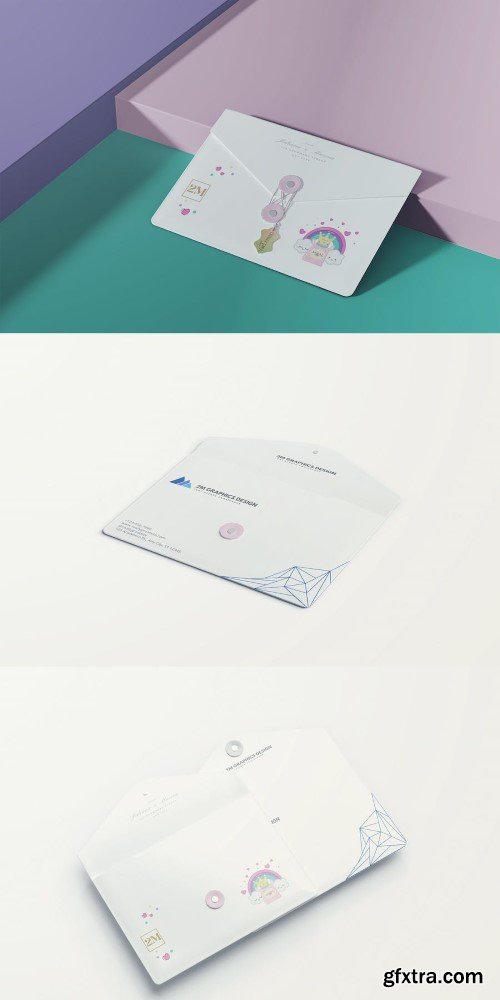 Document Case Envelope Mockups