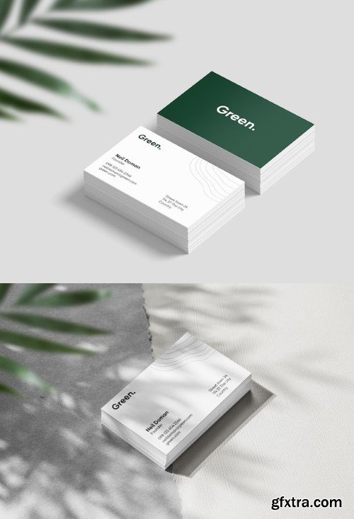 Elegant and simple business card mockup