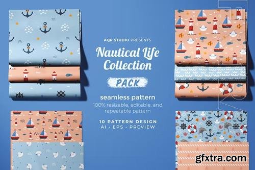 Nautical Life Collection - Seamless Pattern