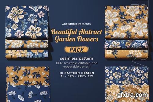 Garden Flowers - Seamless Pattern