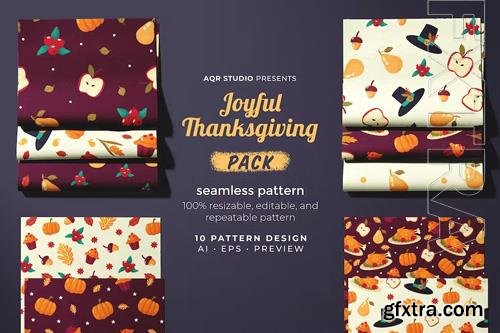 Thanksgiving Celebration - Seamless Pattern