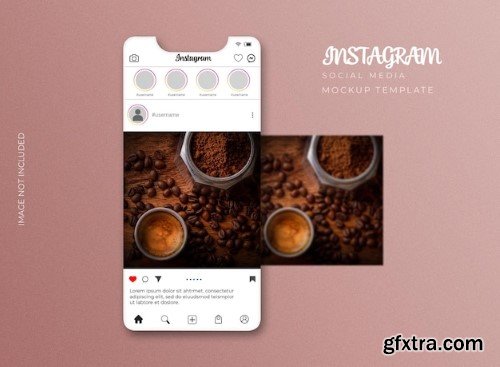 Instagram premium social media mockup