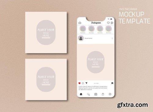 Instagram social media mockup