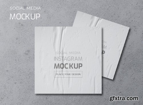 Social media white paper mockup