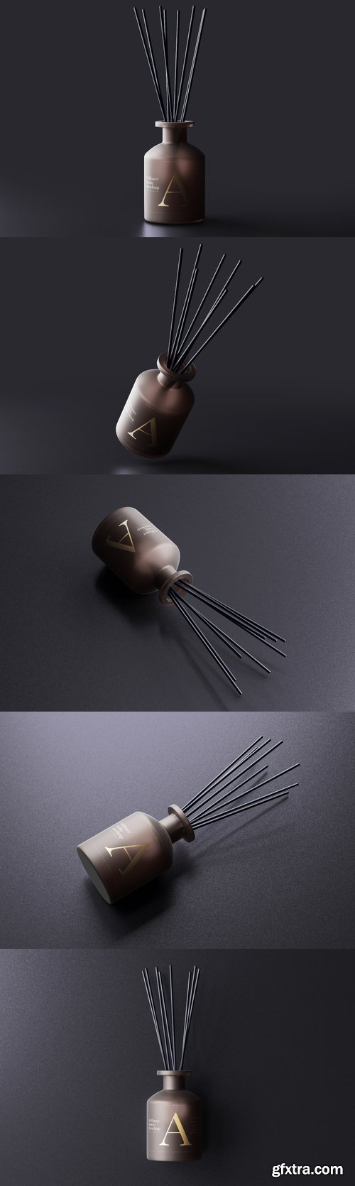 Reed diffuser dark setup mockups