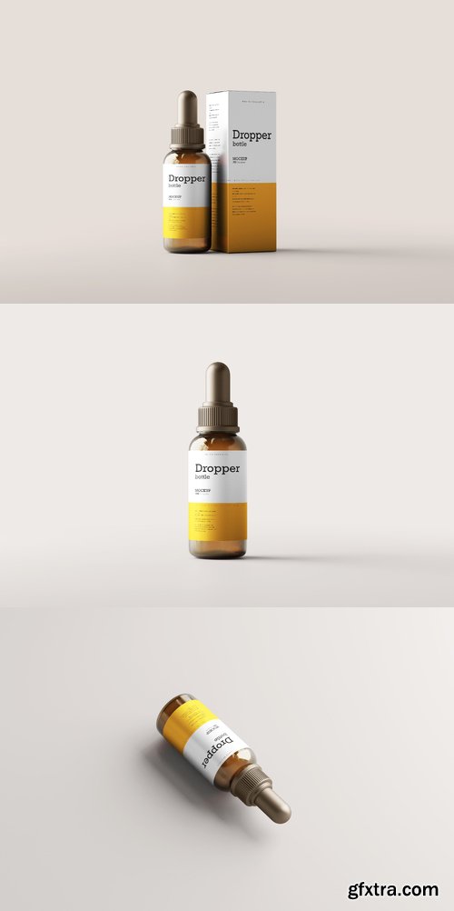 Dropper bottle mockup