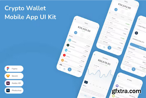 Crypto Wallet Mobile App UI Kit