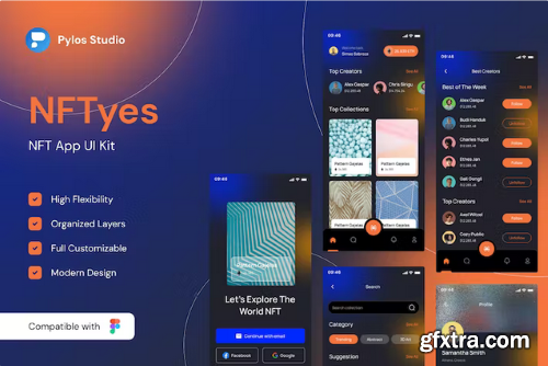 NFTyes - NFT App UI Kits