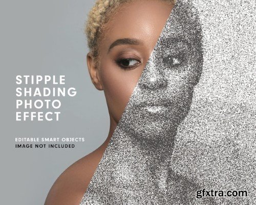 Stipple shading photo effect