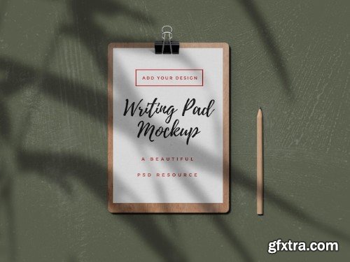 Writing pad mockup