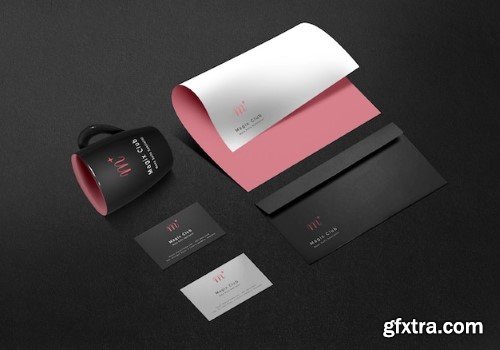 Dark branding mockup