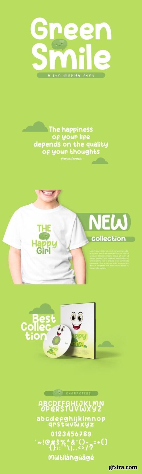 Green Smile Font