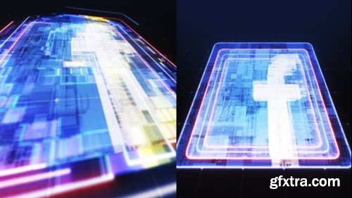 Videohive Neon Pixel Logo 43598953