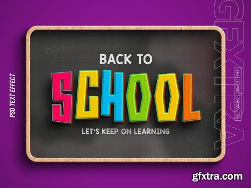 PSD back to school editable text effect vol 3
