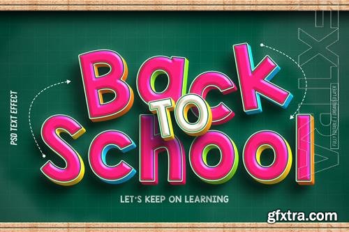 PSD back to school editable text effect
