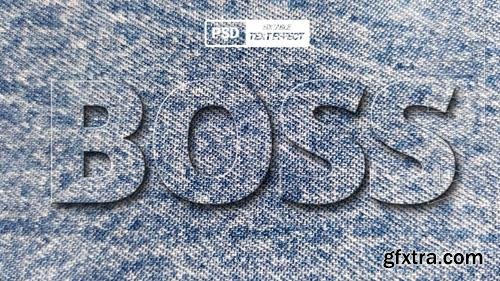 PSD 3d emboss text effect design