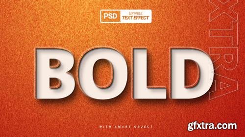 PSD 3d bold text effect template design