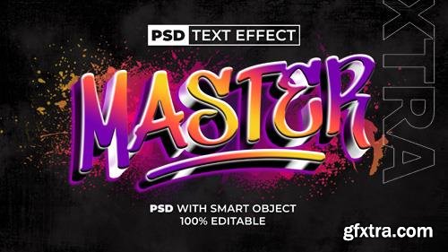 PSD street text effect graffiti style editable text effect