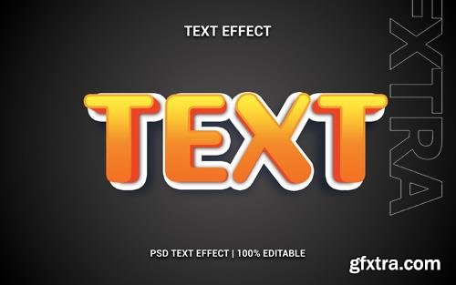 PSD text 3d text effect, typography design