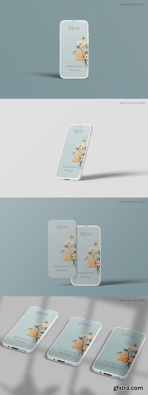 Smartphone clay mockup