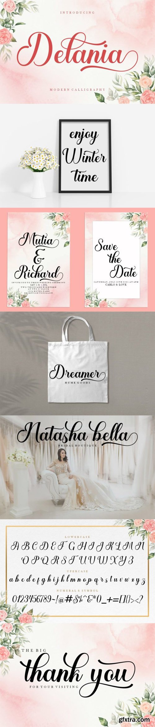 Delania - Sweet Calligraphy Script Font