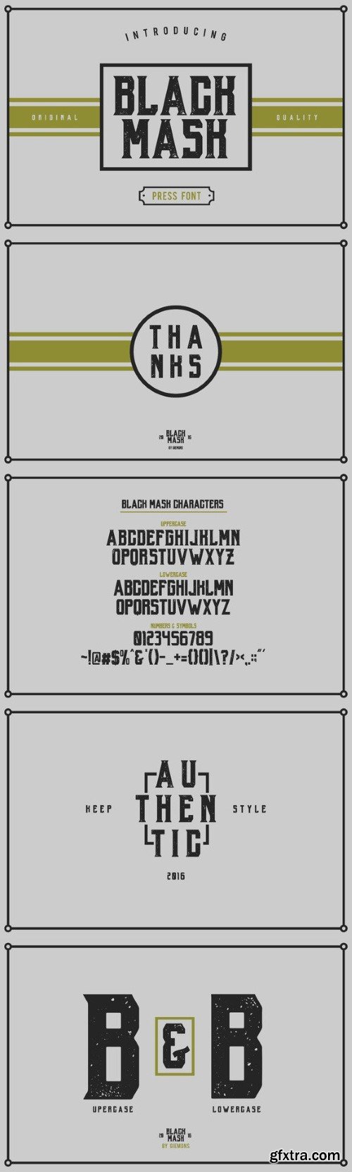 Black Mask Font