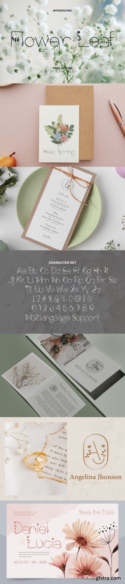 Flower Leaf Font