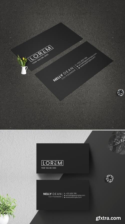 Minimal Individual Business Card Layout 530653522