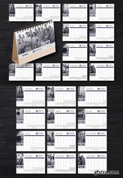 2023 Desk Calendar Layout 530448272