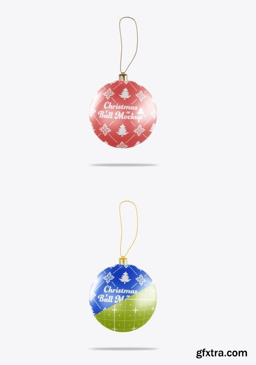 Metallic Christmas Ball Mockup 534161714