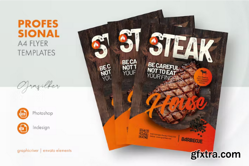 Steak House Flyer Templates