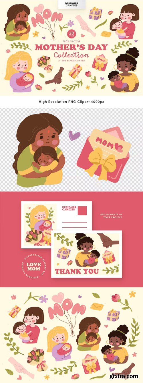 Mother's Day Vector Illustrations